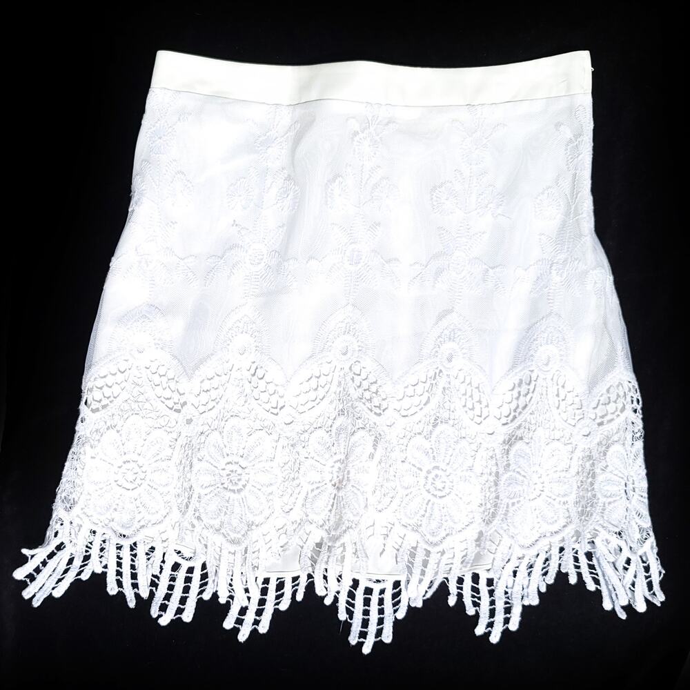 SHOW ME YOUR MUMU Size M Lined Lace Cali Mini Skirt